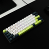 Teclado mecánico factor 60% ATOM63 RGB Mori White MK874V2 SWT ROJO