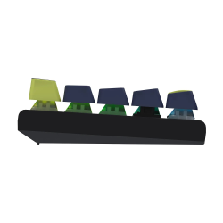 Teclado mecánico factor 60% ATOM63 RGB Mori White MK874V2 SWT ROJO