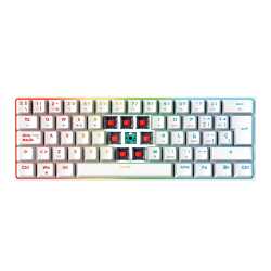 Teclado Fantech MAXFIT61 Mecanico Blanco - Switch RED Español