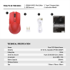 Mouse Inalámbrico VENOM II WGC2 Wireless Red