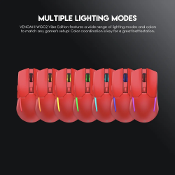 Mouse Inalámbrico VENOM II WGC2 Wireless Red