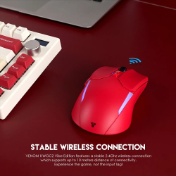 Mouse Inalámbrico VENOM II WGC2 Wireless Red