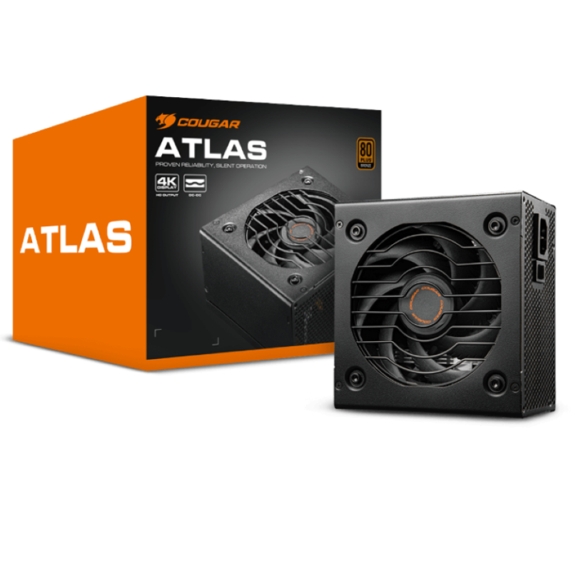 Fuente de Poder COUGAR ATLAS 750W 80 PLUS Bronze - CGR-BA-750, ATX, No Modular