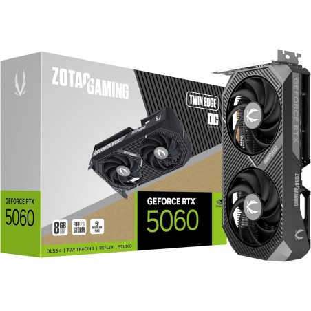 Tarjeta de Video ZOTAC GAMING NVIDIA GeForce RTX 5060 Twin Edge OC 8GB GDDR7
