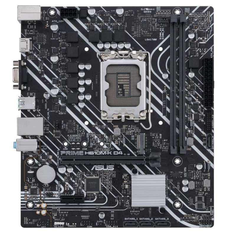 Placa Madre Asus PRIME H610M-K D4-CSM LGA 1700