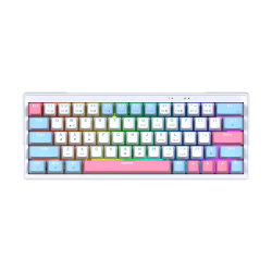 Teclado ATOM X63 MK611 AME Edition White - Switch Rose