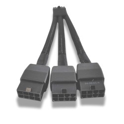 Cable de alimentación de GPU GeForce de 3 x 8 pines a 12+4 pines 12VHPWR
