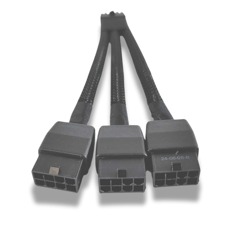 Cable de alimentación de GPU GeForce de 3 x 8 pines a 12+4 pines 12VHPWR