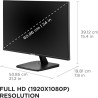 Monitor ViewSonic VA2456A-MHD FHD, 120HZ, VGA, DP, HDMI