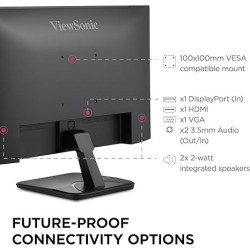 Monitor ViewSonic VA2456A-MHD FHD, 120HZ, VGA, DP, HDMI