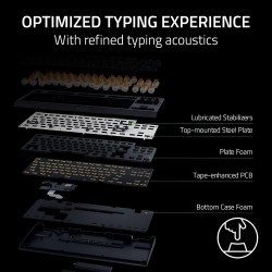 Teclado Gamer Mecanico Razer BlackWidow V4 Tenkeyless HyperSpeed Layout Español inalámbrico RGB Switch Orange