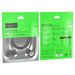 Cable HDMI Hoco US08 HDTV 2.0  4K HD 1M Negro