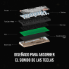 Teclado Mecánico Inalámbrico 60% MK912 ATOM PRO63 Saturn