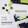 Teclado Fantech MK877s ATOM87s Mori White switch Rojo