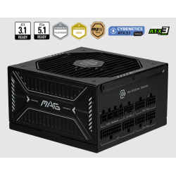 Fuente de Poder MSI MAG A850GLS PCIE5 (850 W) GOLD Modular