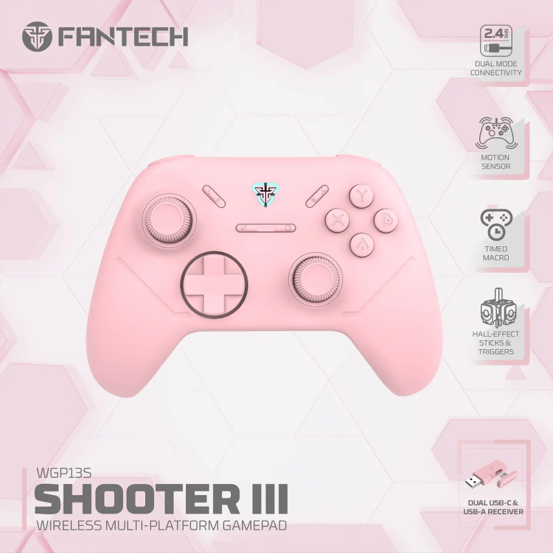 WGP13s SHOOTER III Pink Control Inalámbrico