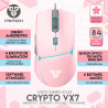 Mouse Fantech Crypto VX7 8.000 DPI Sakura Edition