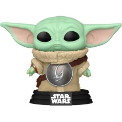 POP Star Wars: Mandalorian & Grogu - Grogu con armadura de pecho Mudhorn