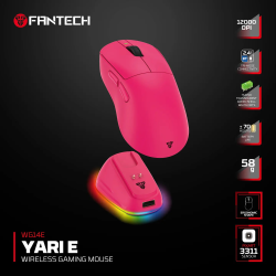 Mouse inalámbrico WG14E YARI E Rosie Pink