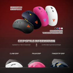 Mouse inalámbrico  WG9RD KANATA Wireless Black